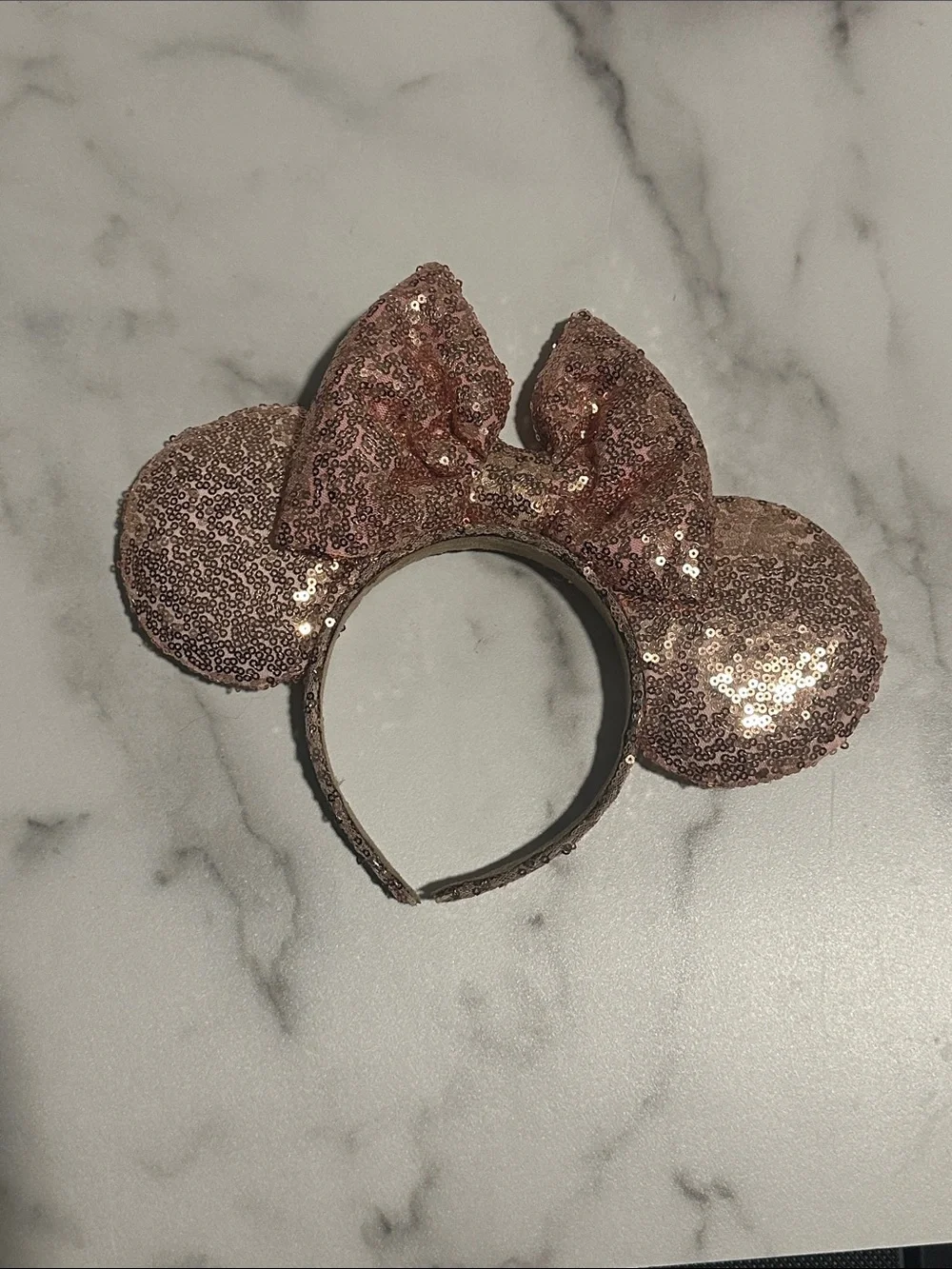 Sparkle Sequin Minnie-Style Headband - Rose Gold